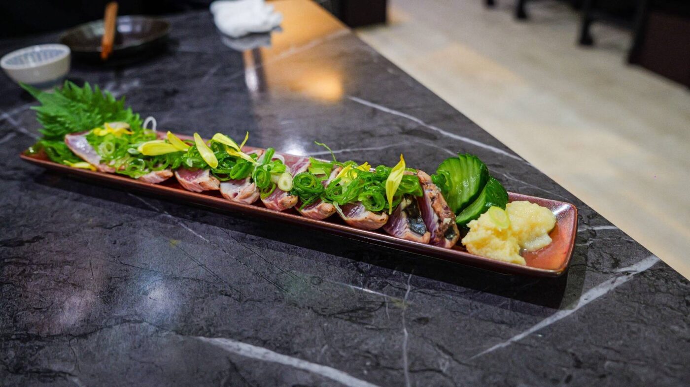 初ガツオのタタキ